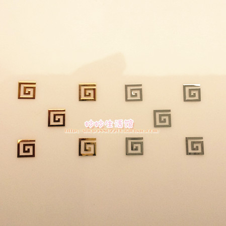 美甲飾品 合金/金屬貼片 金銀色日系回型 超薄款
